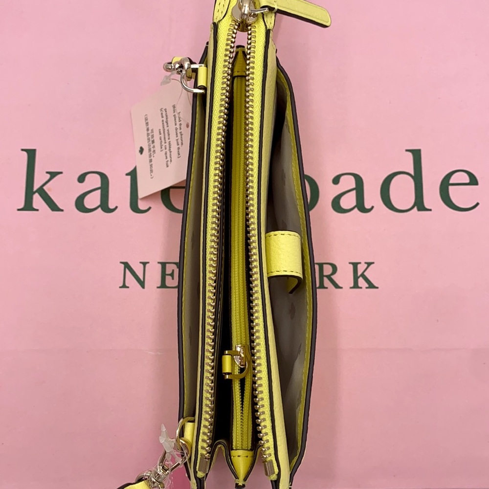 KATE SPADE JACKSON SMALL TAB CROSSBODY LIMELIGHT - Picture 12 of 16